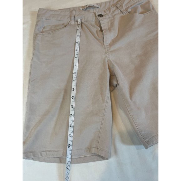 Woolrich Womens Denim Jeans Shorts Mid Rise Flat Front Stretch Gray Size 8 - Picture 5 of 9